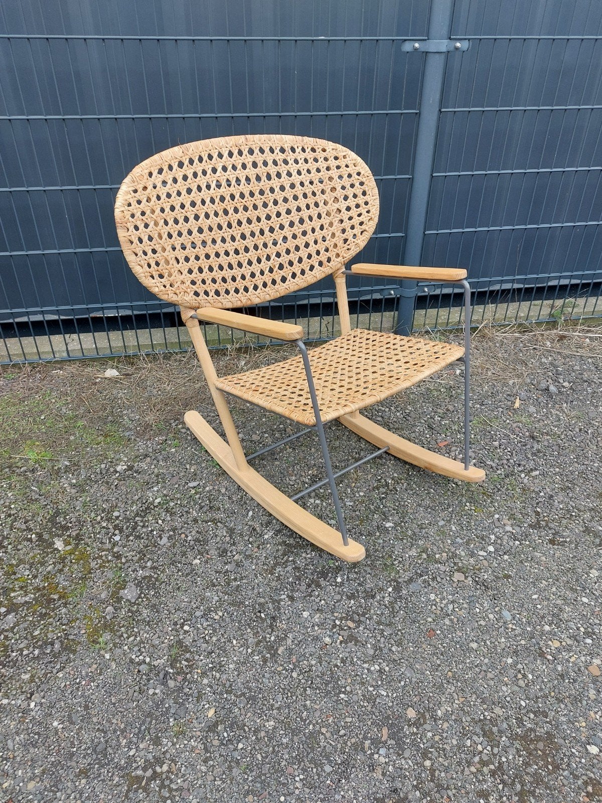 Gronadal Ikea Rieten Schommelstoel Fauteuil Lounge stol, Ophalen, Gebruikt, Bruin, Eén