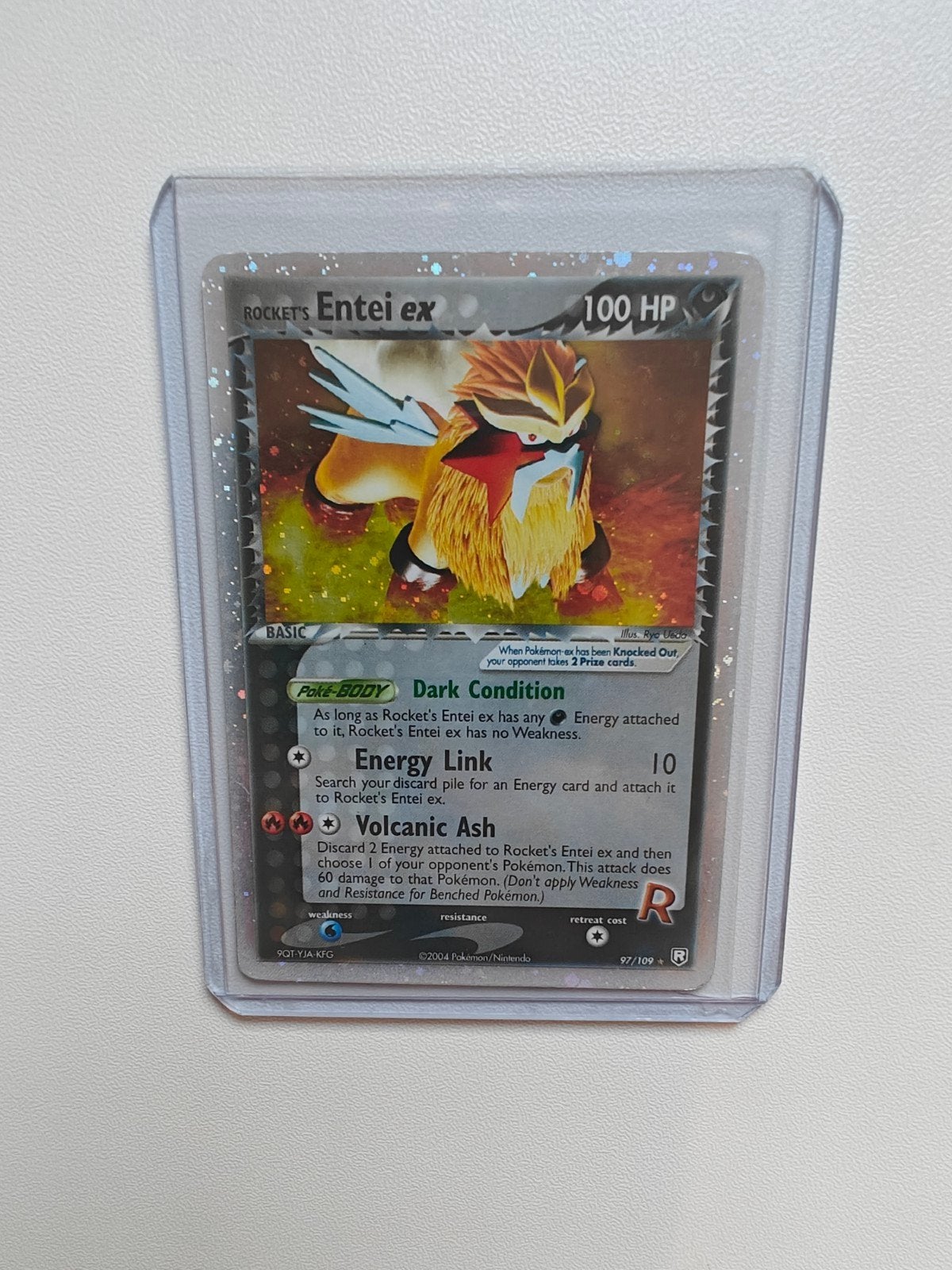 Rocket's Entei ex - Team Rocket Returns (Zeldzaam), Ophalen of Verzenden, Zo goed als nieuw