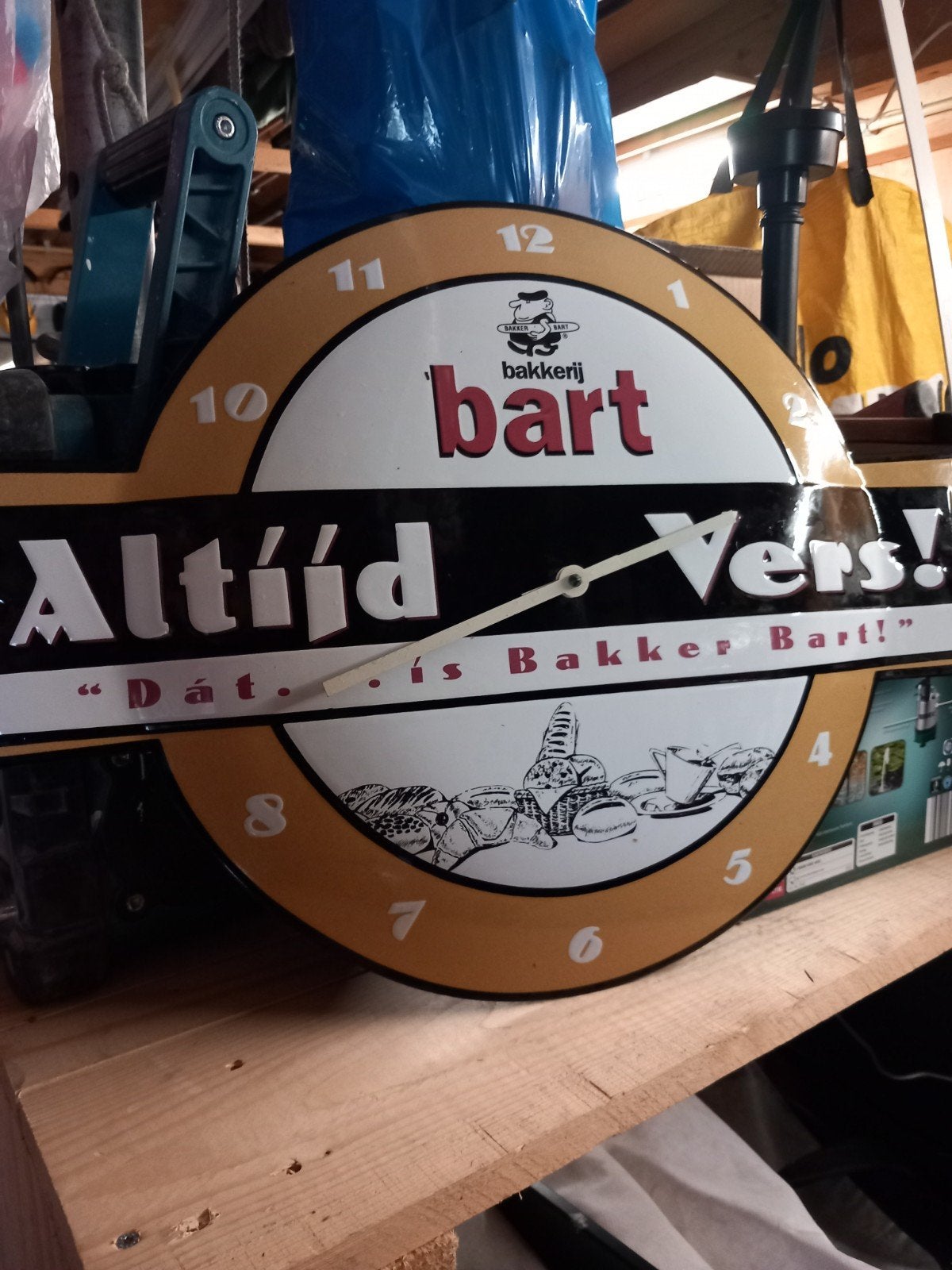 Geëmailleerd reclame bord bakker bart, Antiek en Kunst, Ophalen
