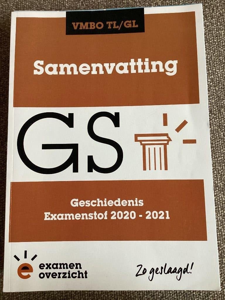 Geschiedenis samenvatting VMBO TL/GL, Boeken, Ophalen of Verzenden, Zo goed als nieuw, VMBO, Geschiedenis