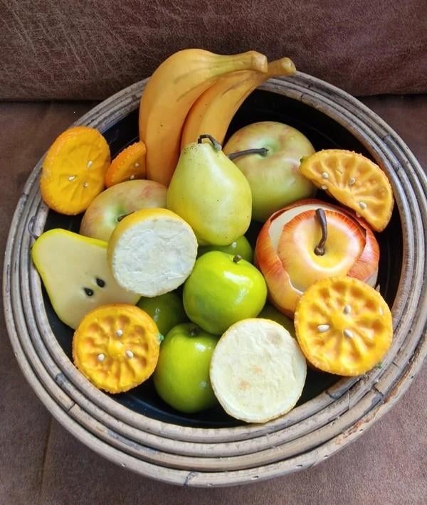 Vintage Decoratief Fruit Set – Realistisch Kunstfruit, Ophalen of Verzenden