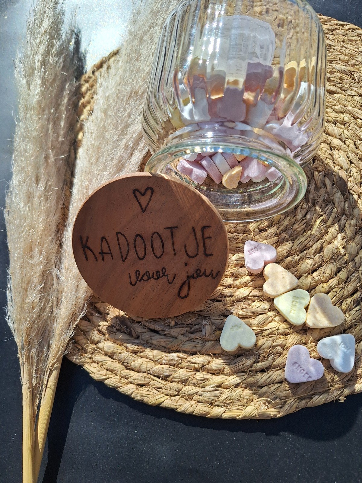 Pot met leuke tekst, leuk cadeau, Overige typen, Nieuw, Ophalen of Verzenden, Glas