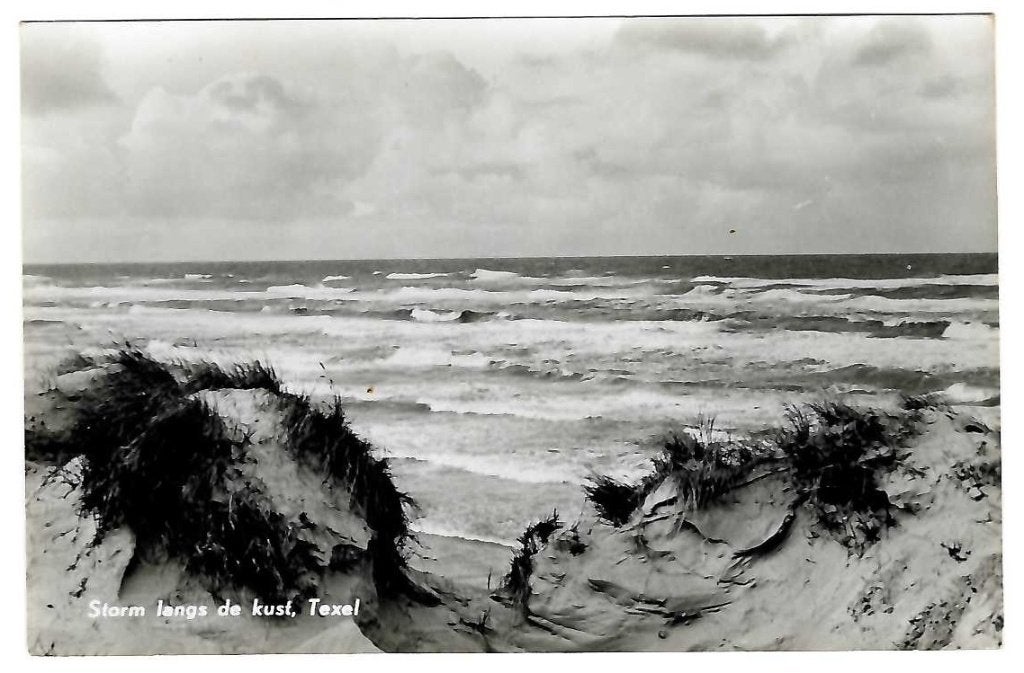 Texel - Langs de kust, Verzenden, 1940 tot 1960, Ongelopen, Waddeneilanden
