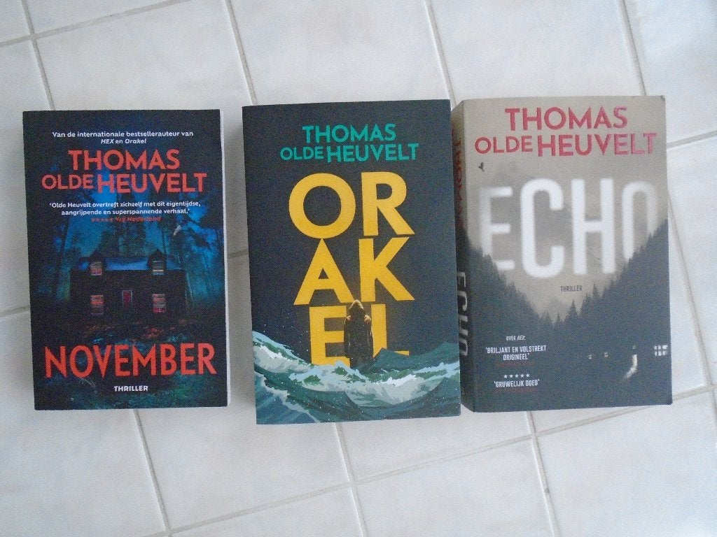 thoma olde heuvelt, uitzoeken, Boeken, Thrillers, Ophalen of Verzenden, Zo goed als nieuw, Thomas Olde Heuvelt