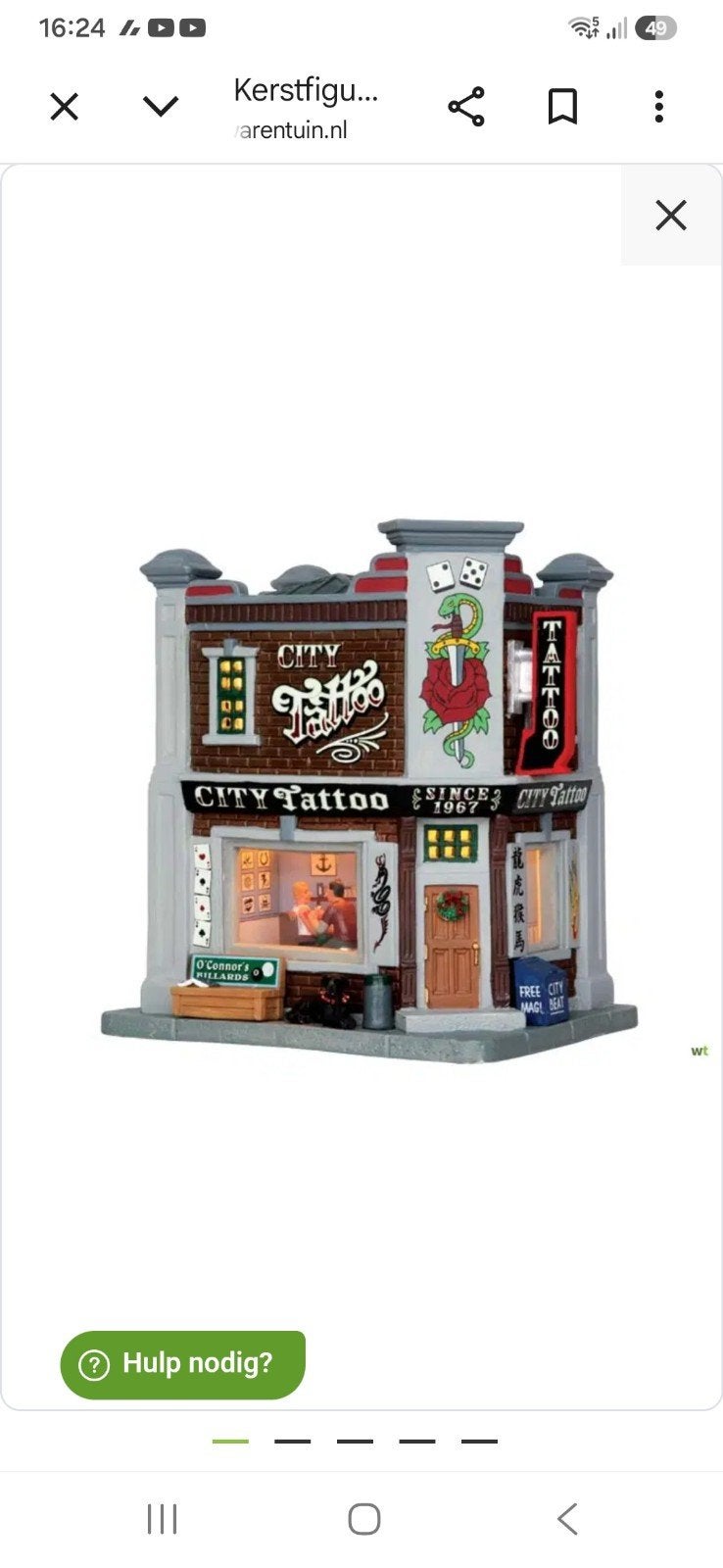 City tattoo lemax Gezocht!!, Ophalen