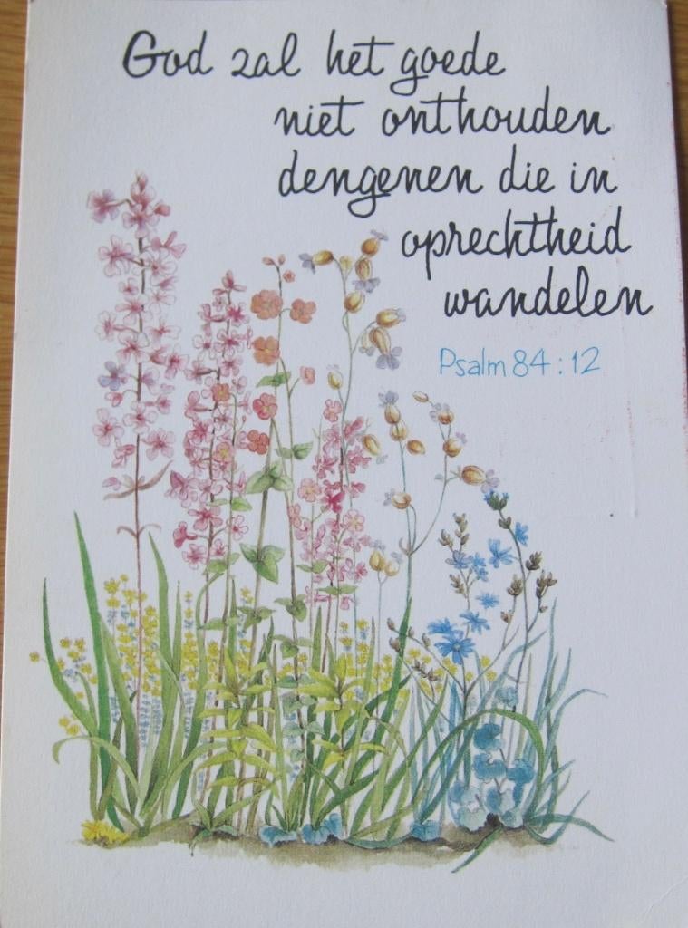 spreuken - God zal het goede niet onthouden........, Verzenden, 1980 tot heden, Gelopen, Overige thema's