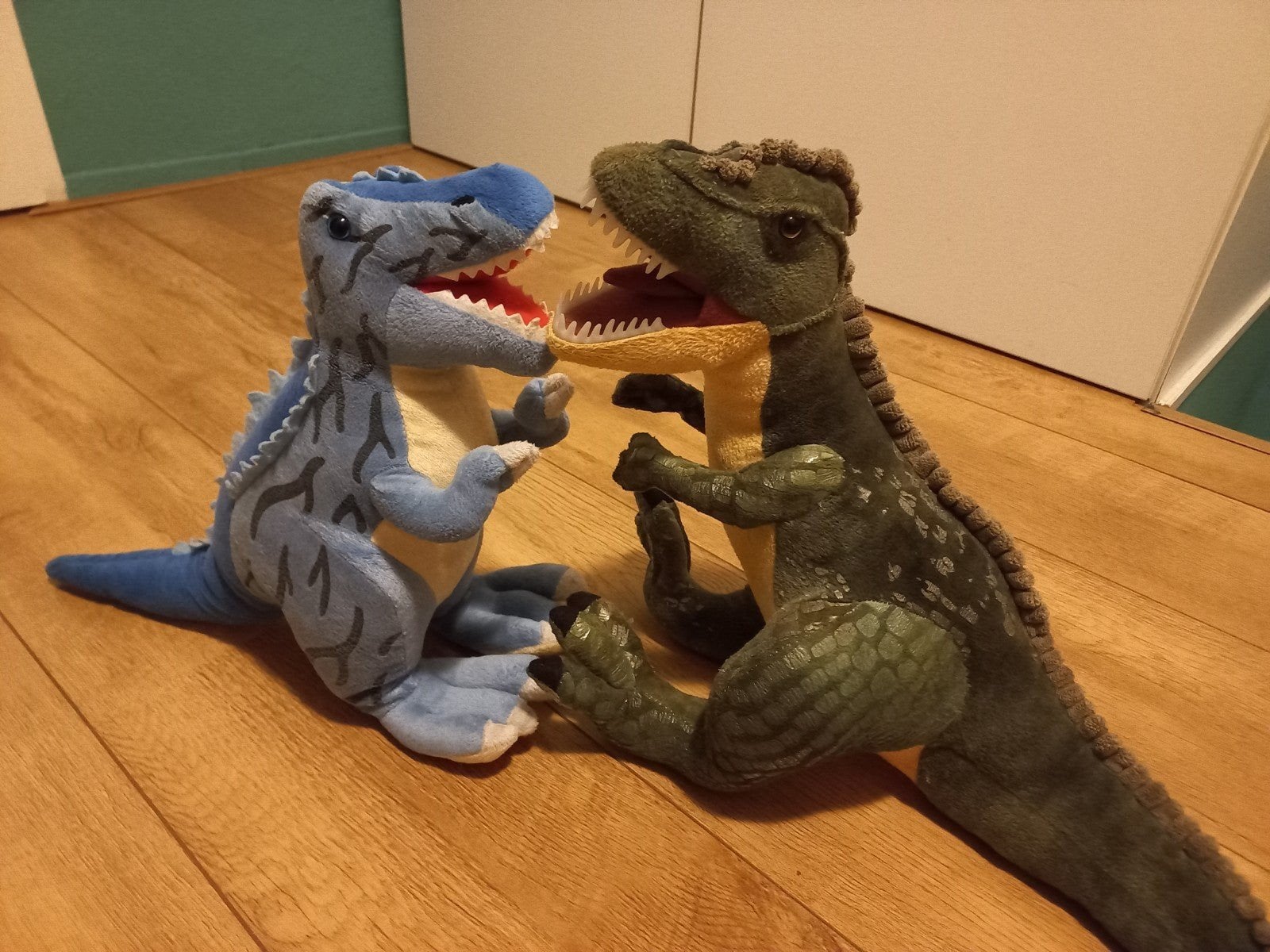 Dinosaurus knuffels, Dinosaurus, Blauw, Ophalen of Verzenden, Zo goed als nieuw