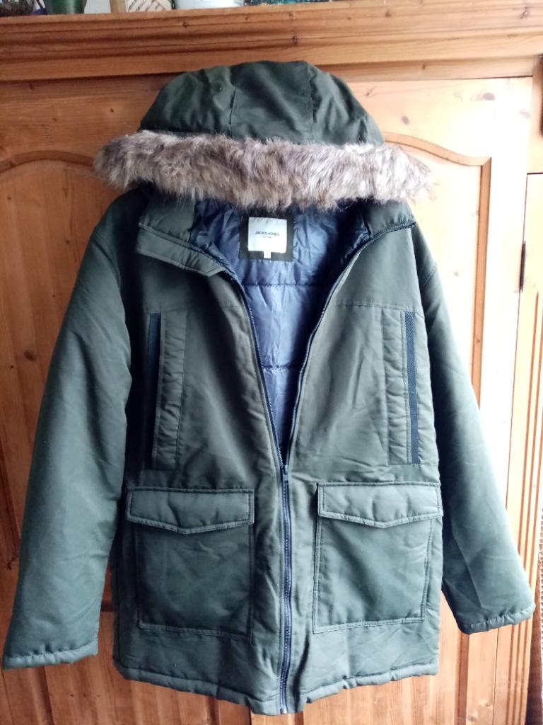 Winterjas groen XL, Kleding | Heren, Jassen | Winter, Ophalen, Maat 56/58 (XL), Nieuw, Groen