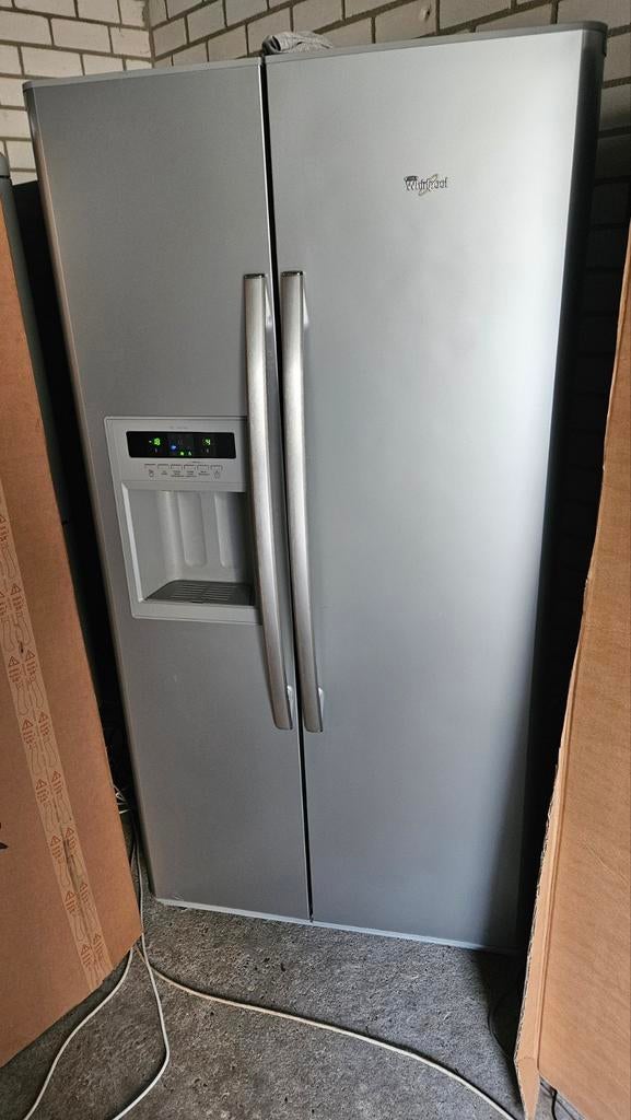 Whirlpool Amerikaanse koelkast., Witgoed en Apparatuur, Koelkasten en IJskasten, Ophalen, Gebruikt, 200 liter of meer, 60 cm of meer