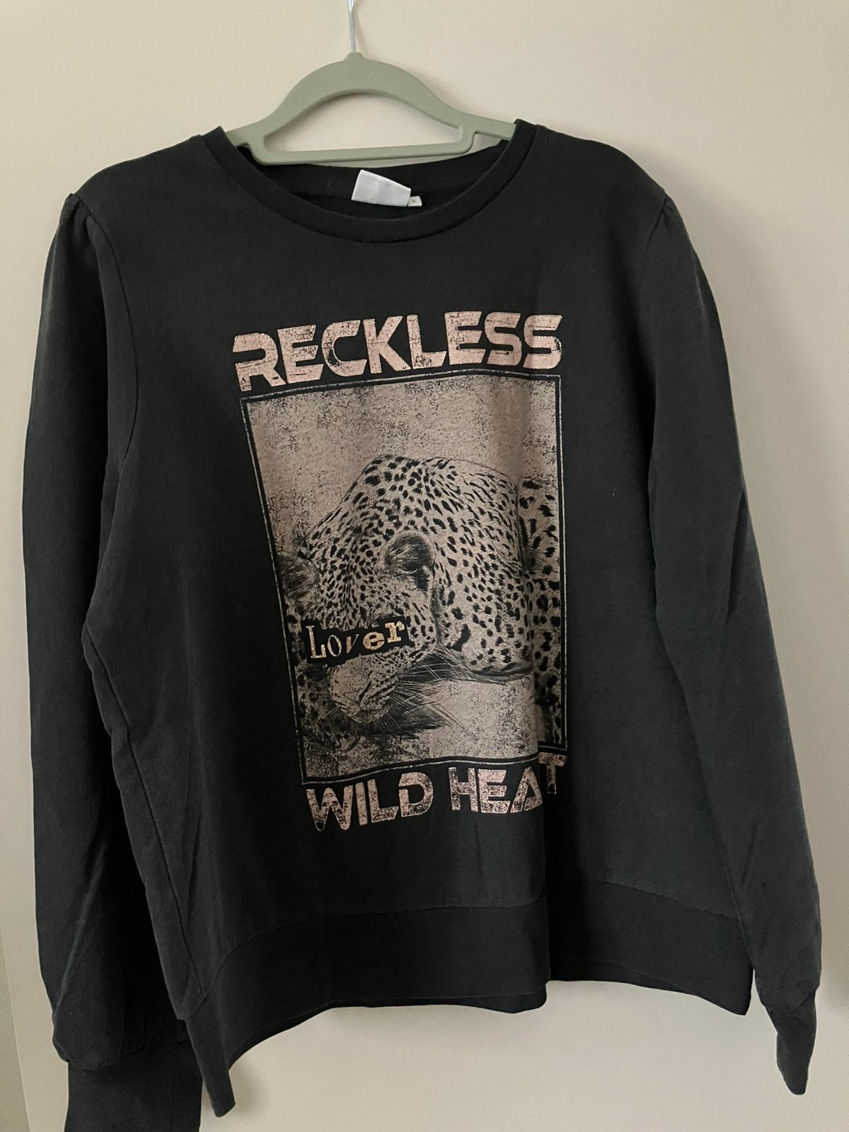 D.grijze sweater print/Only-L, Ophalen of Verzenden, Zo goed als nieuw, Maat 42/44 (L), Grijs