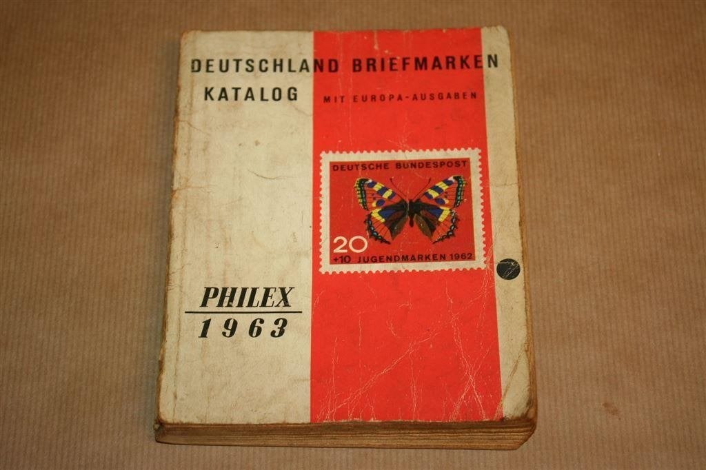 Boek. Philex 1963. Postzegelcatalogus Duitsland., Ophalen of Verzenden, Verzamelalbum