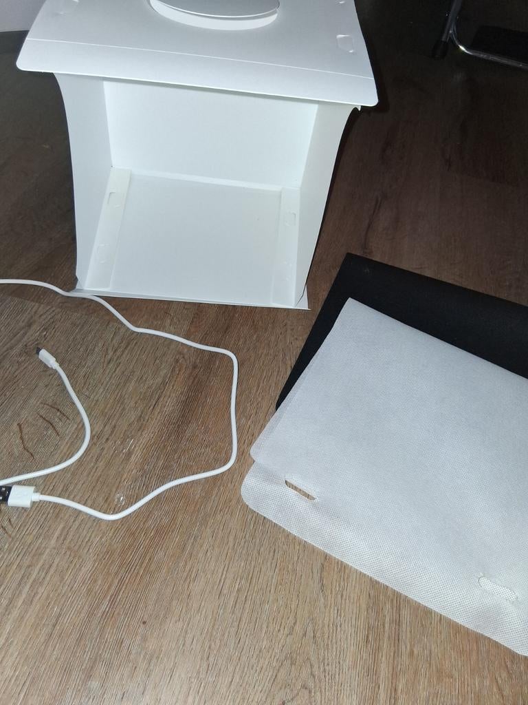 Mini Fotostudio Box met verlichting en Achtergronden, Audio, Tv en Foto, Fotografie | Fotostudio en Toebehoren, Ophalen of Verzenden