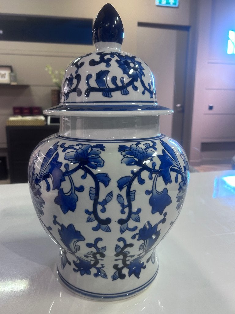 Delfts blauw porselein pot met gouden accent, Antiek en Kunst, Antiek | Keramiek en Aardewerk, Ophalen