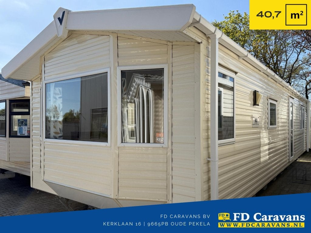 Willerby Rio 11.00x3.70 2 Slpk DG CV 2 Slpk Incl. Transport, Caravans en Kamperen, Stacaravans, Tot en met 4