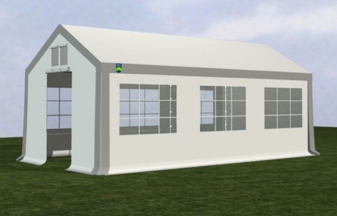 Te huur stevige partytent 3x6, optie: opbouwen, Gebruikt, Partytent, Minder dan 4 meter, 5 tot 8 meter