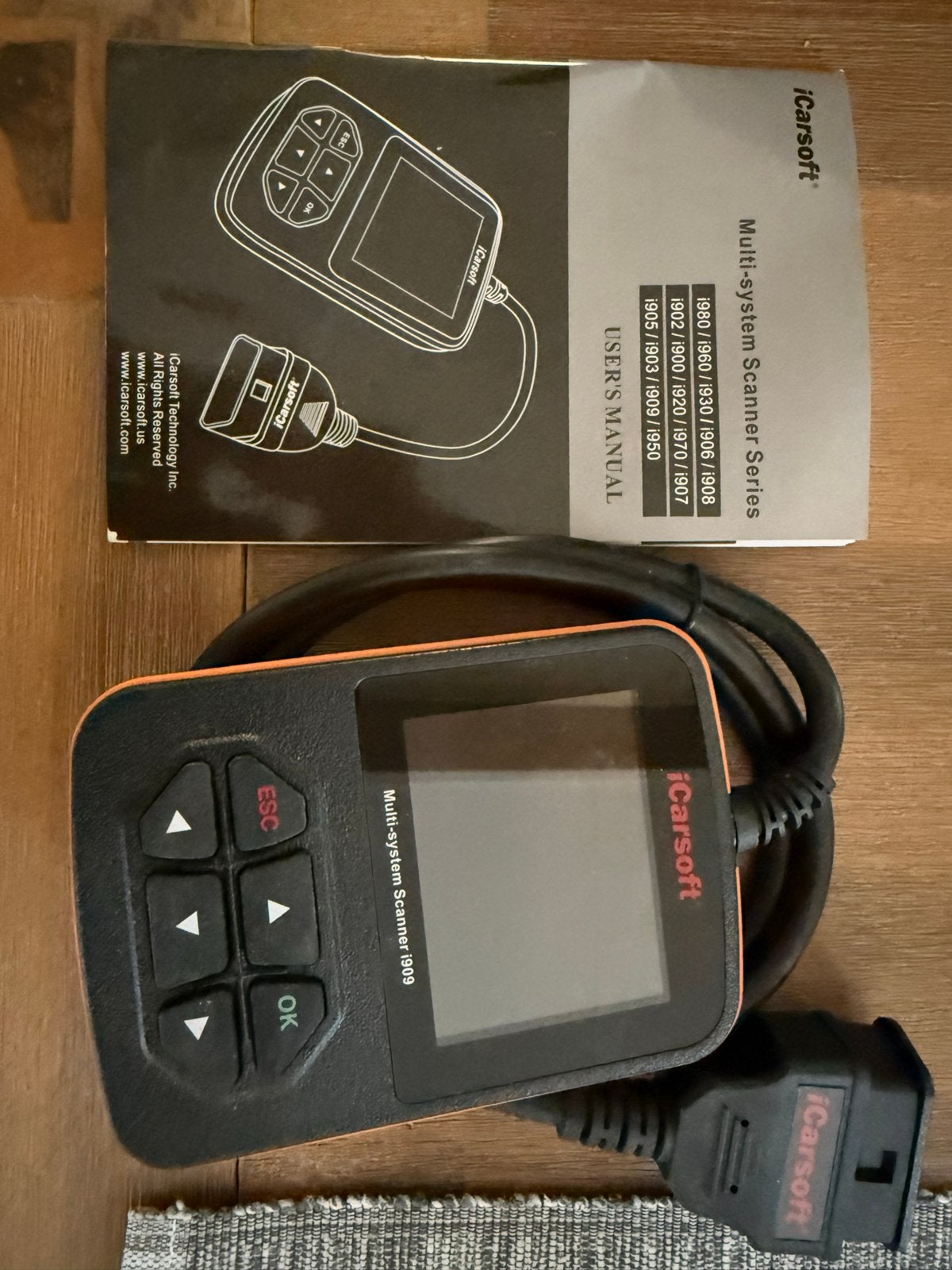 iCarsoft Multi-system Scanner 1909 met handleiding, Ophalen of Verzenden, Zo goed als nieuw