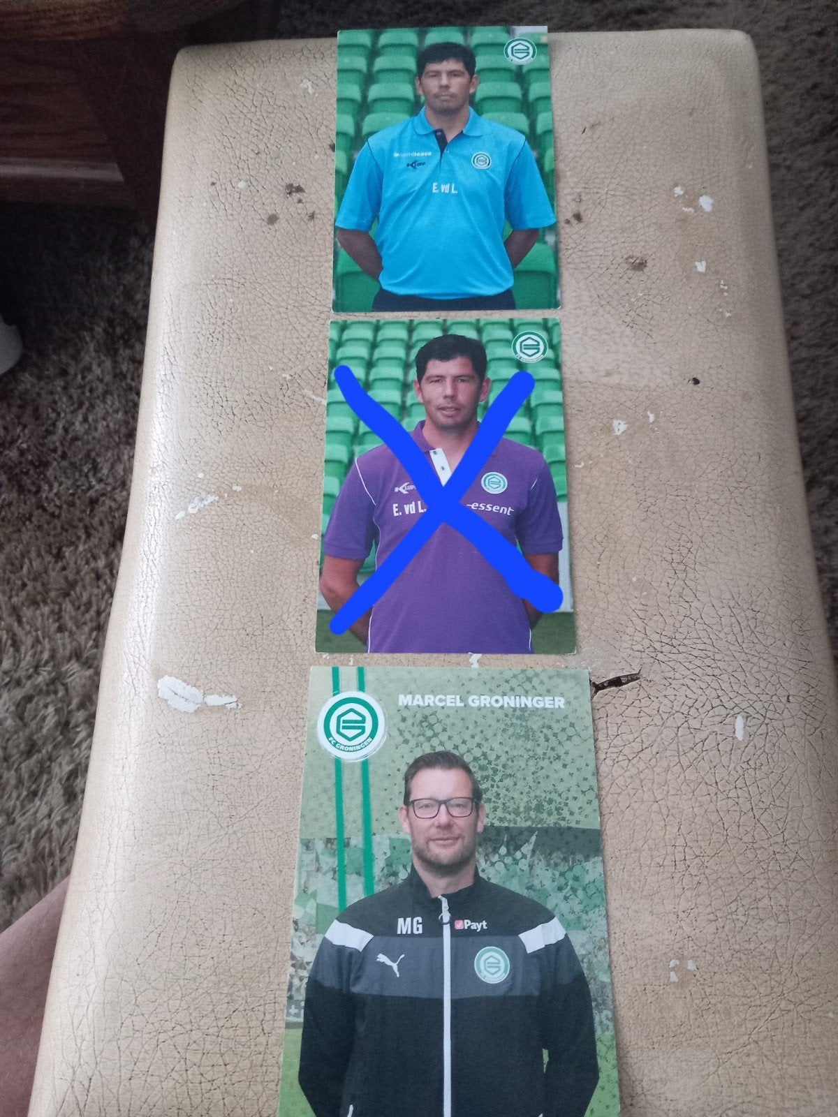3 spelerskaarten Fc Groningen