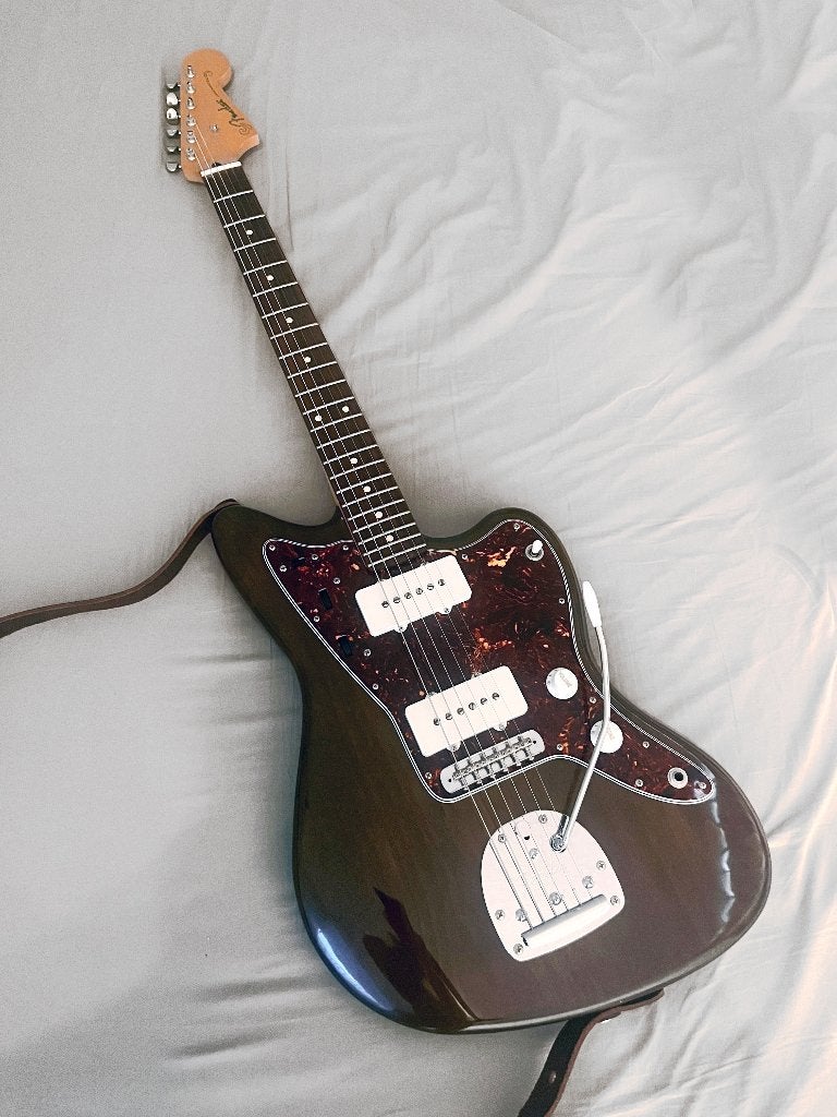 Fender Japan Jazzmaster Elvis Costello stijl, Ophalen of Verzenden, Zo goed als nieuw, Solid body, Fender