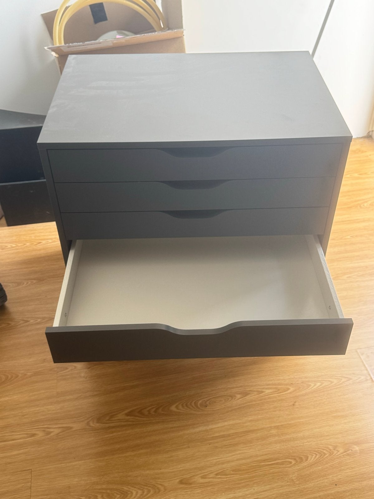 IKEA Alex ladeblok op wielen, donkergrijs, 5 laden, Ophalen, Overige materialen, Minder dan 50 cm, Gebruikt