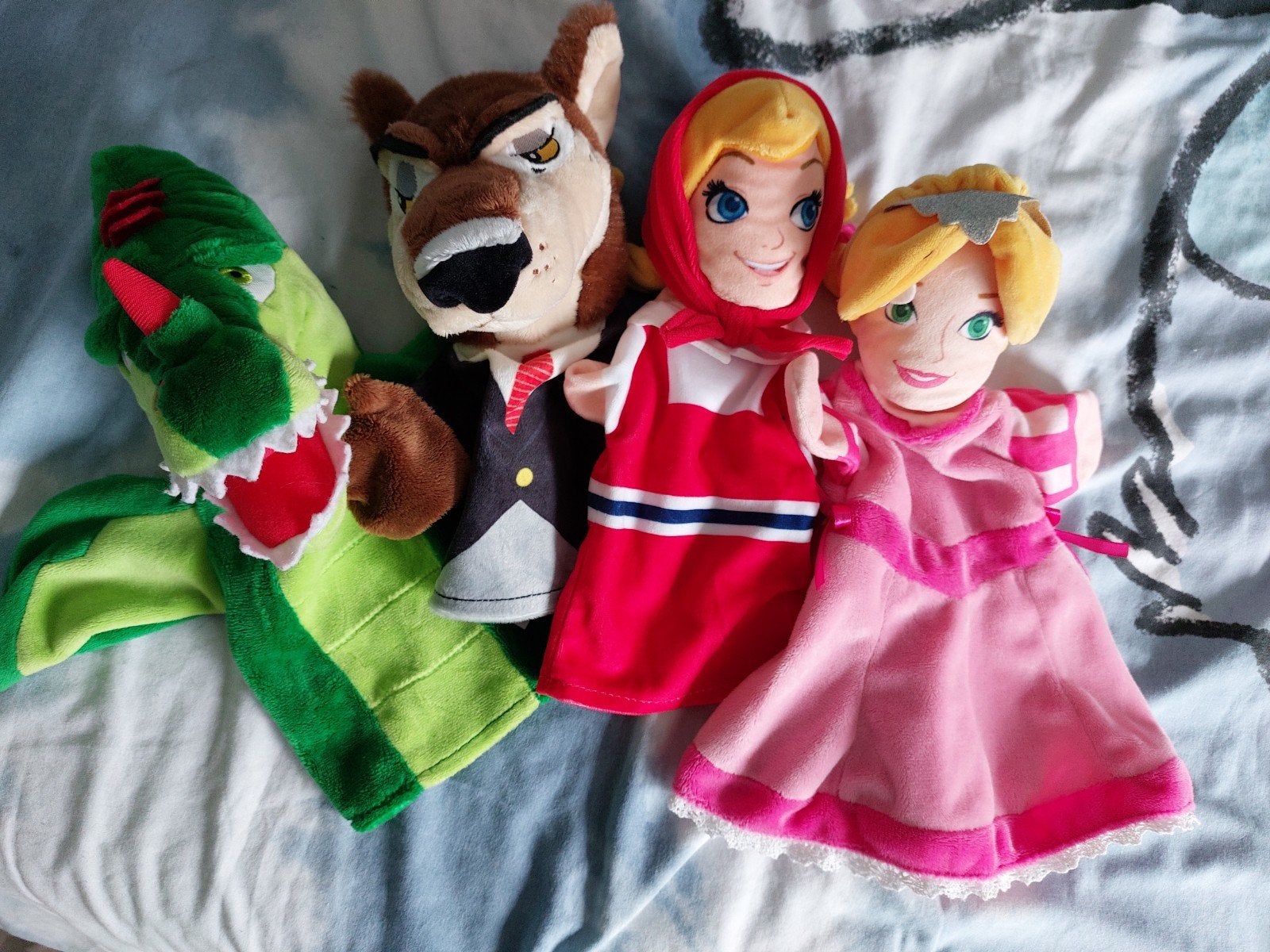 4 AH efteling handpoppen, Ophalen of Verzenden