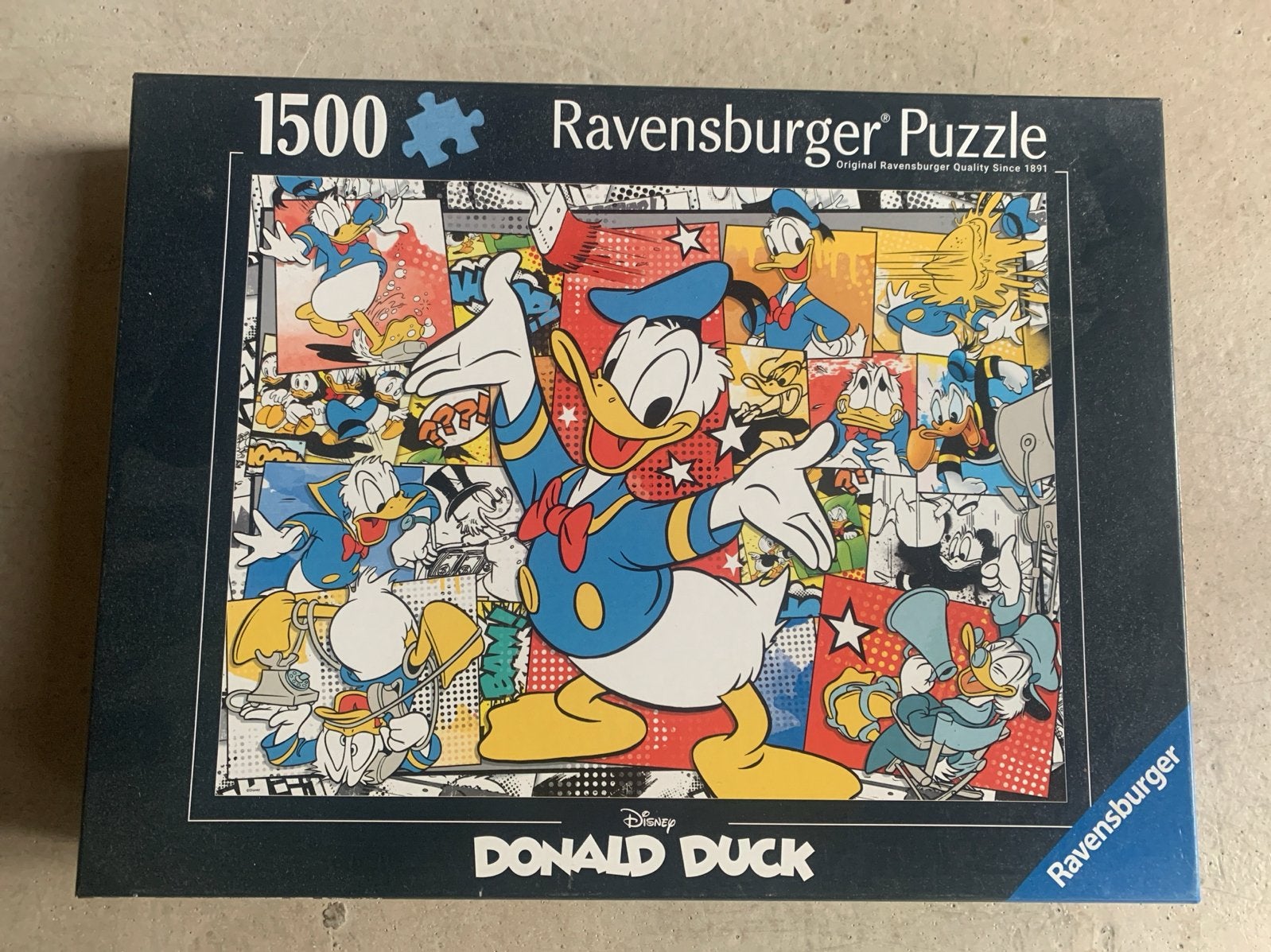 Ravensburger Donald Duck Legpuzzel - 1500 stukjes, Ophalen of Verzenden, 500 t/m 1500 stukjes, Gebruikt, Legpuzzel