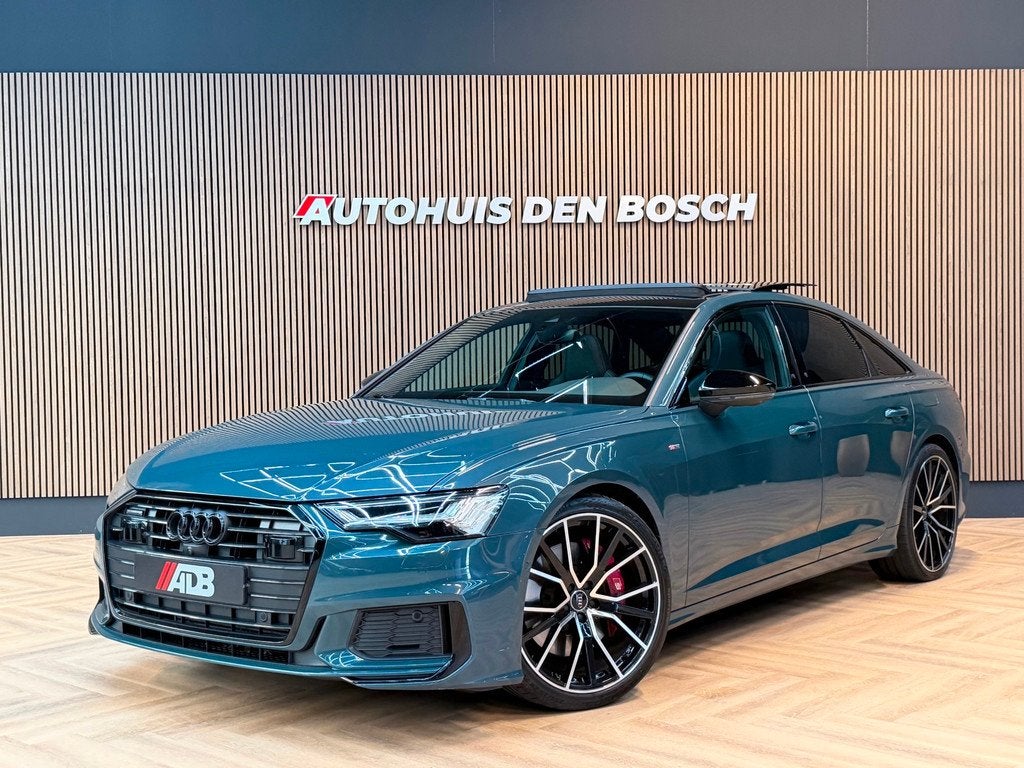 Audi A6 Limousine 55 TFSI e Quattro S Line Competition 367PK, Auto's, Audi, Bedrijf, Te koop, A6, 360° camera, 4x4, ABS, Achteruitrijcamera