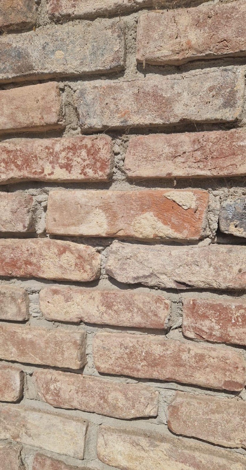 +/-700 Oude Veldbrandstenen, Doe-het-zelf en Verbouw, Ophalen, Gebruikt, Bakstenen