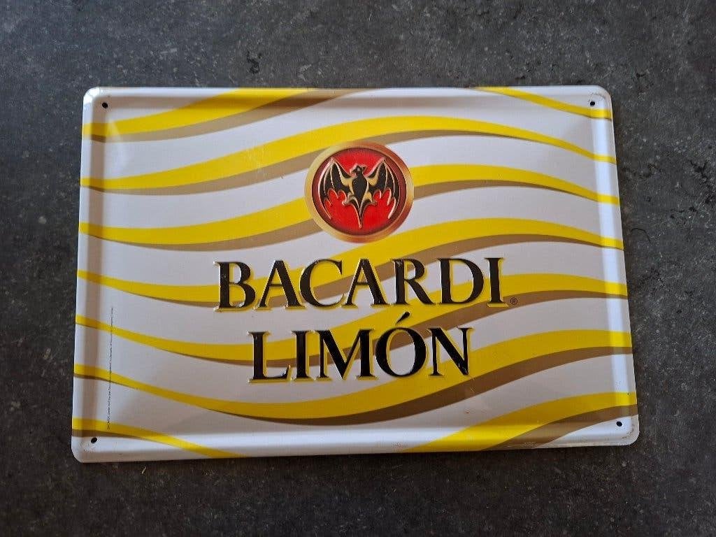 bacardi limon bord, Ophalen of Verzenden, Zo goed als nieuw, Reclamebord