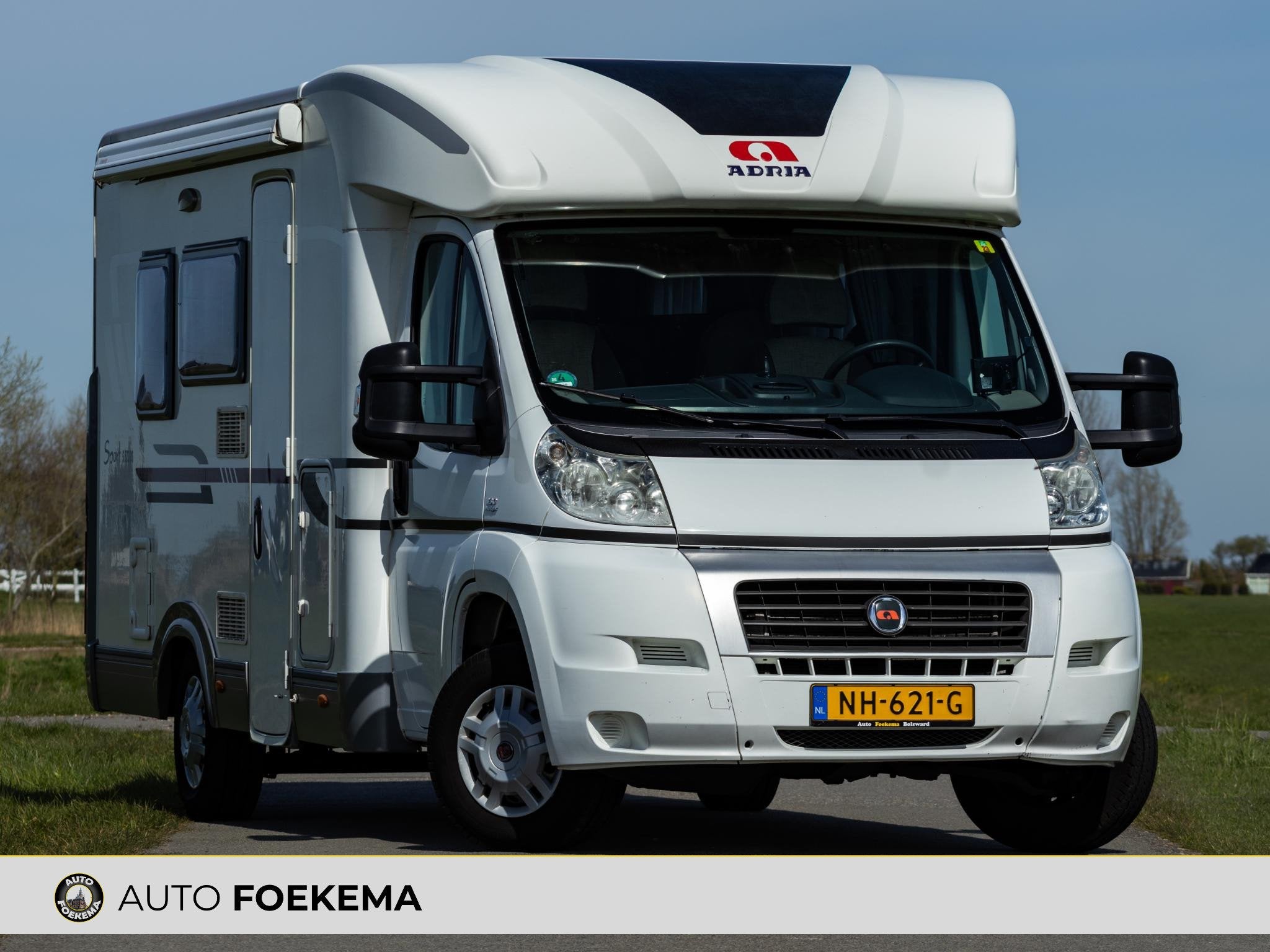 Adria Sport s 573ds Dakairco Trekhaak 4 slaapplaatsen Fietse, Achteruitrijcamera, Bedrijf, Adria, Airconditioning