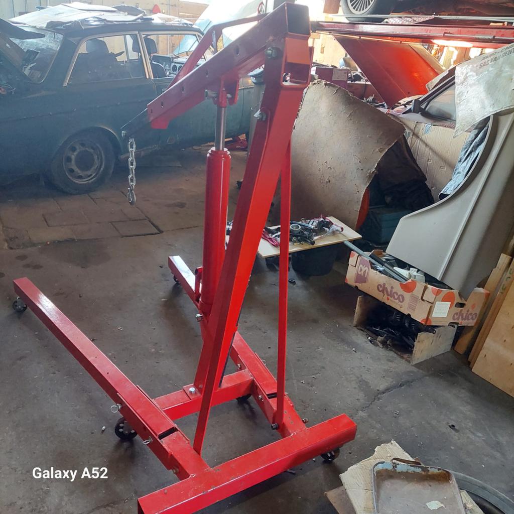inklapbare hydraulische motortakel, Ophalen, Zo goed als nieuw