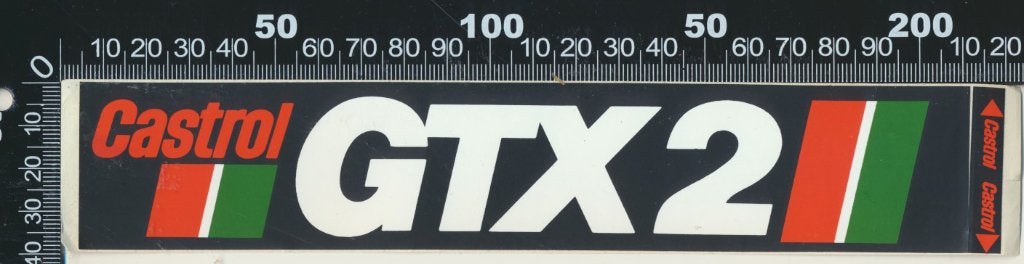 Sticker: Castrol - GTX2 (4), Ophalen of Verzenden, Zo goed als nieuw, Auto of Motor