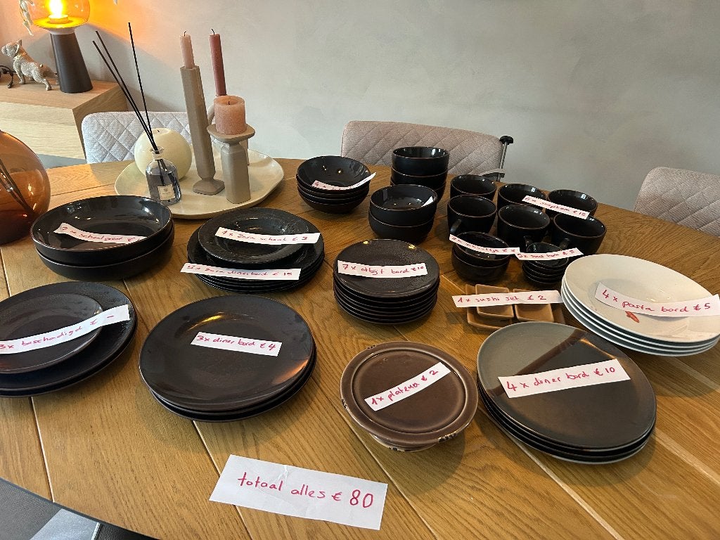 Servies zwart, Ophalen, Gebruikt, Overige merken, Overige typen