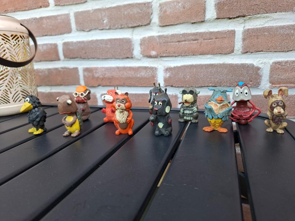 Set van 10 vintage speelfiguren, dierenbeeldjes, Verzamelen, Poppetjes en Figuurtjes, Ophalen of Verzenden, Gebruikt