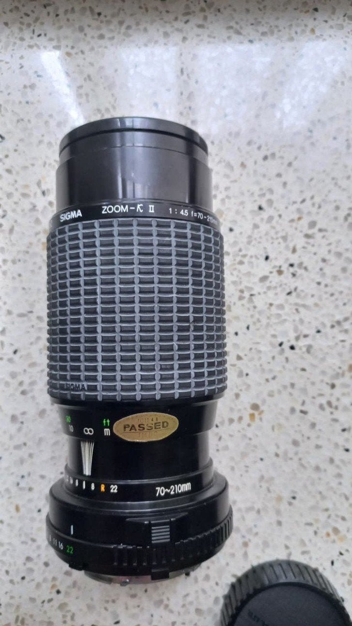 Sigma Zoomlens 1:4.5 70-210 mm inclusief sigma tas, Ophalen of Verzenden, Zo goed als nieuw, Telelens