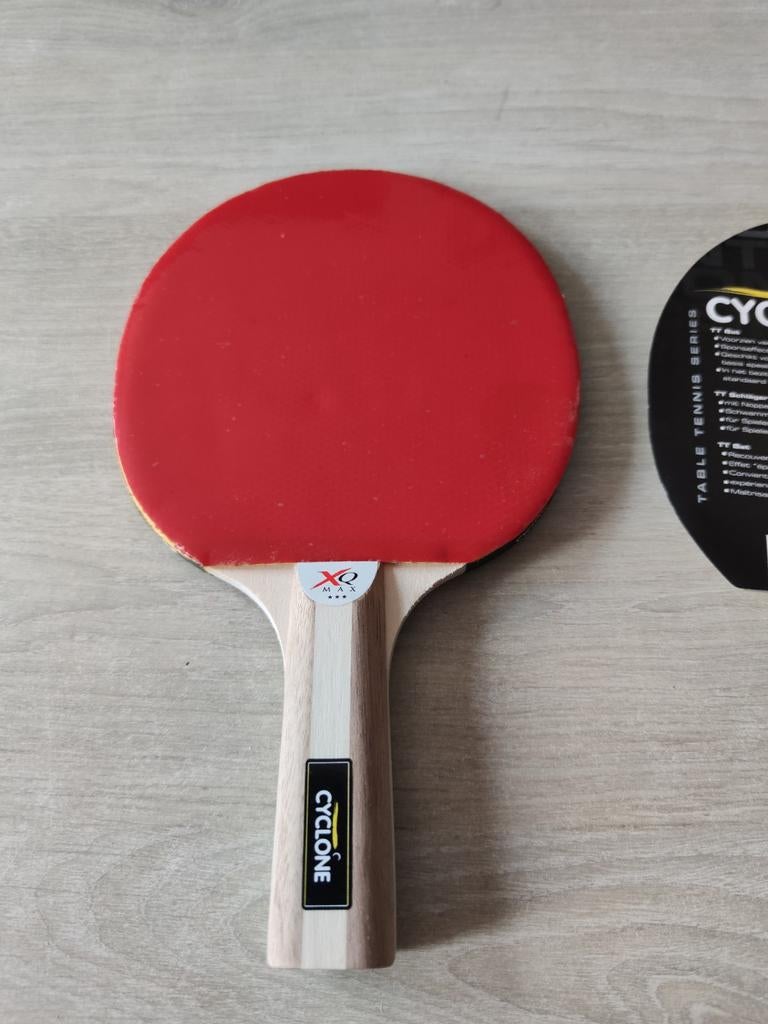 Tafeltennisbatje Cyclone XQ Max - Zo goed als nieuw, Sport en Fitness, Tafeltennis, Zo goed als nieuw, Net, Batje(s) of Balletje(s)