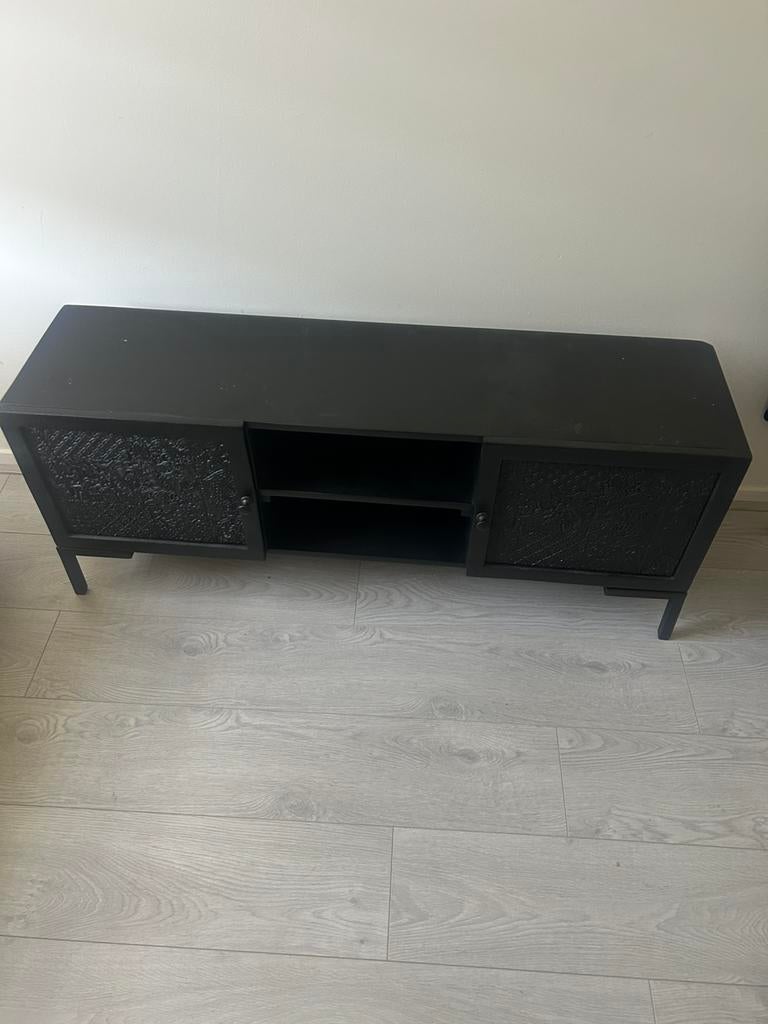 Tv meubel + salon tafels mango hout set in mooie staat, Huis en Inrichting, Tafels | Salontafels, Ophalen of Verzenden, Zo goed als nieuw