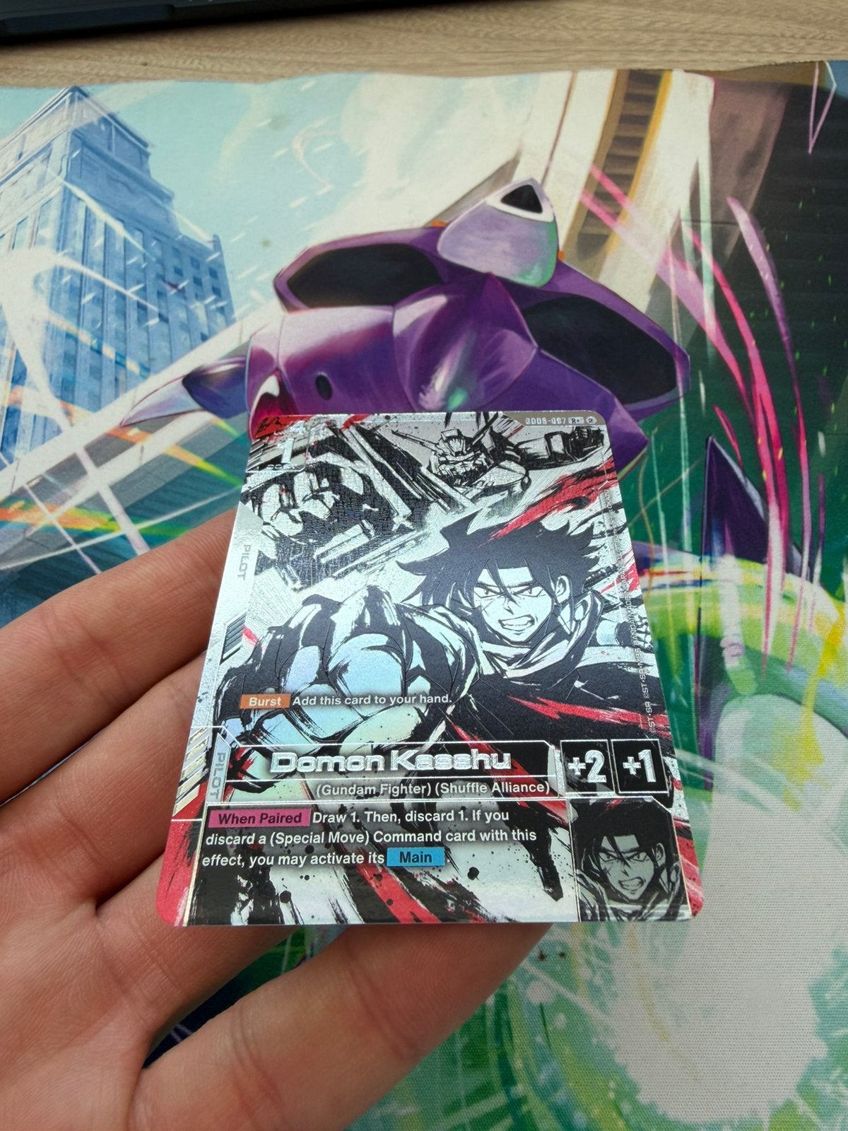 Domon Kasshu(R+) GD-05: Freedom Ascension gundam Card, Ophalen of Verzenden
