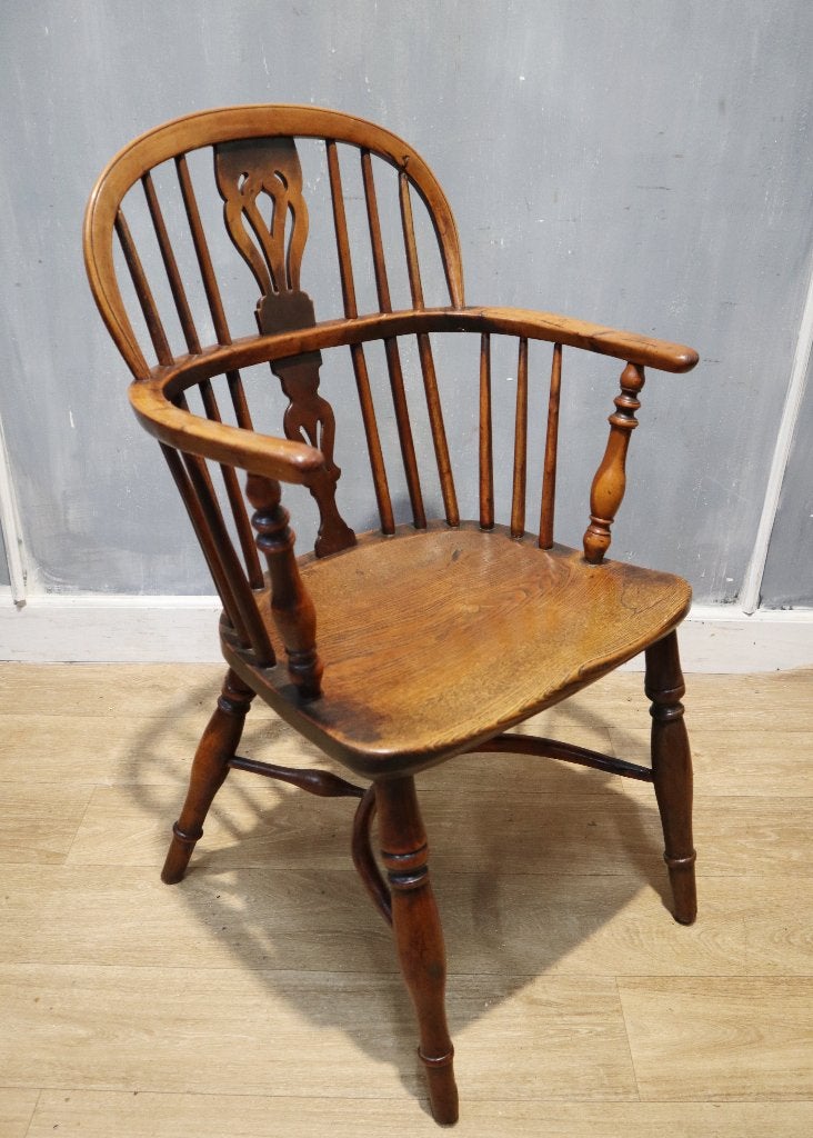 Antieke Engelse Taxus Windsorstoel, Ophalen of Verzenden