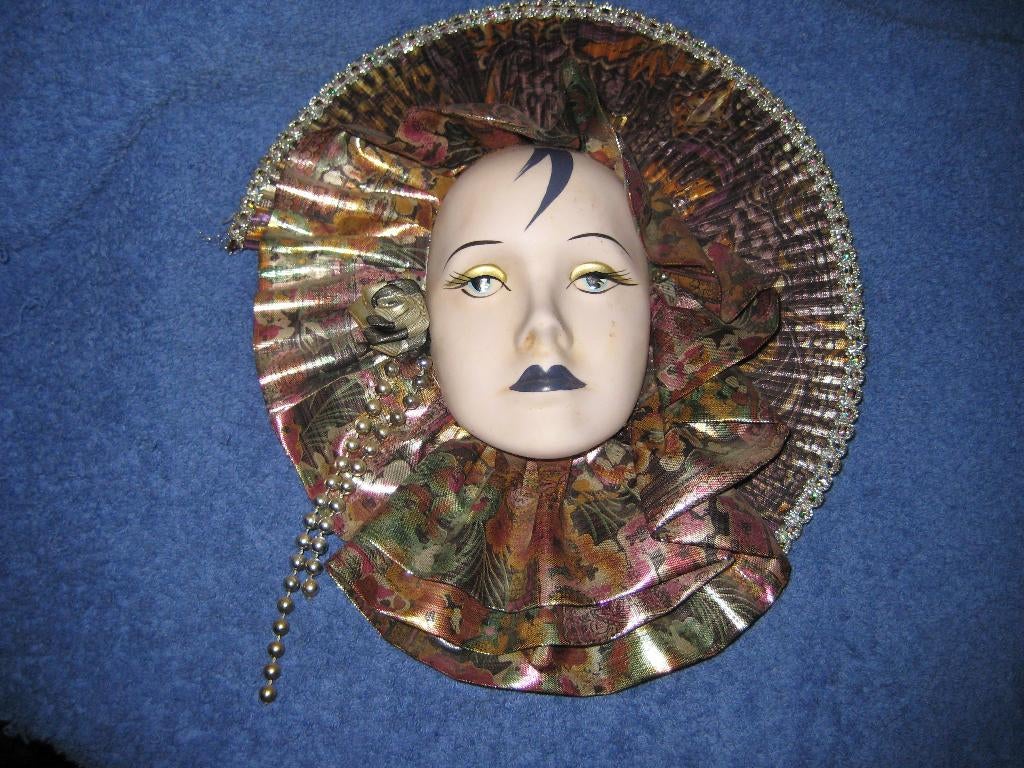 Porseleinen venezianische mask 2, Ophalen of Verzenden, Zo goed als nieuw, Decoratieobject