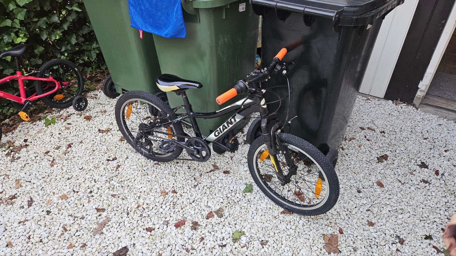 Giant kinderfiets 4-7 jaar, 16 /18 inch, Ophalen, Gebruikt, Velgrem, Giant