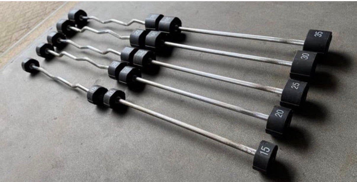 Lifemaxx Rubberen Pu Barbell 15kg,20kg,25kg,30kg,35kg