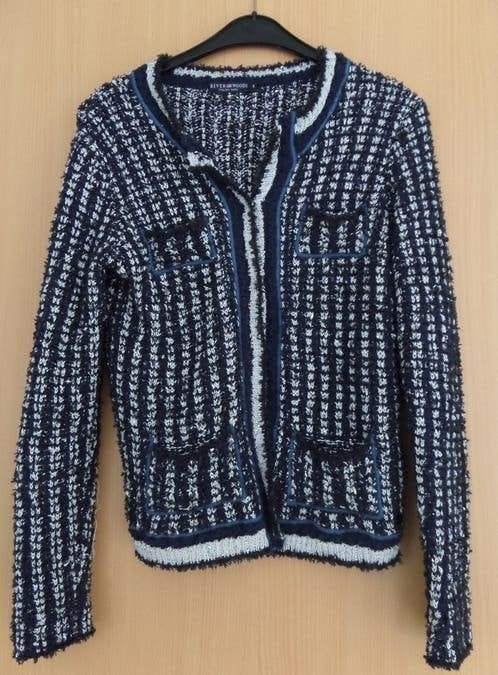 Net blauw/ wit vest van Riverwoods maat S, Ophalen of Verzenden, Zo goed als nieuw, Maat 36 (S), Blauw