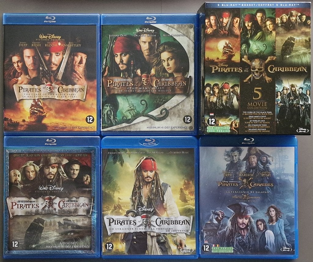 Pirates ot Caribbean 5 movie collection -Nederlandse uitgave, Engels, Verzenden, Nederlands, Boxset