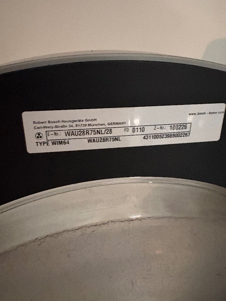 Wasmachine Bosch 9 kg te koop ivm verhuizing, Witgoed en Apparatuur, Ophalen, 1200 tot 1600 toeren, Energieklasse A of zuiniger