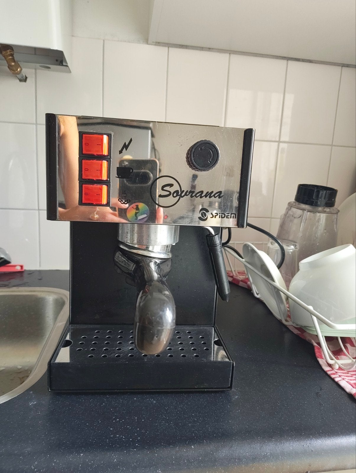 Sovrana Spidem Espressomachine, Gebruikt, Espresso apparaat, Gemalen koffie, 1 kopje