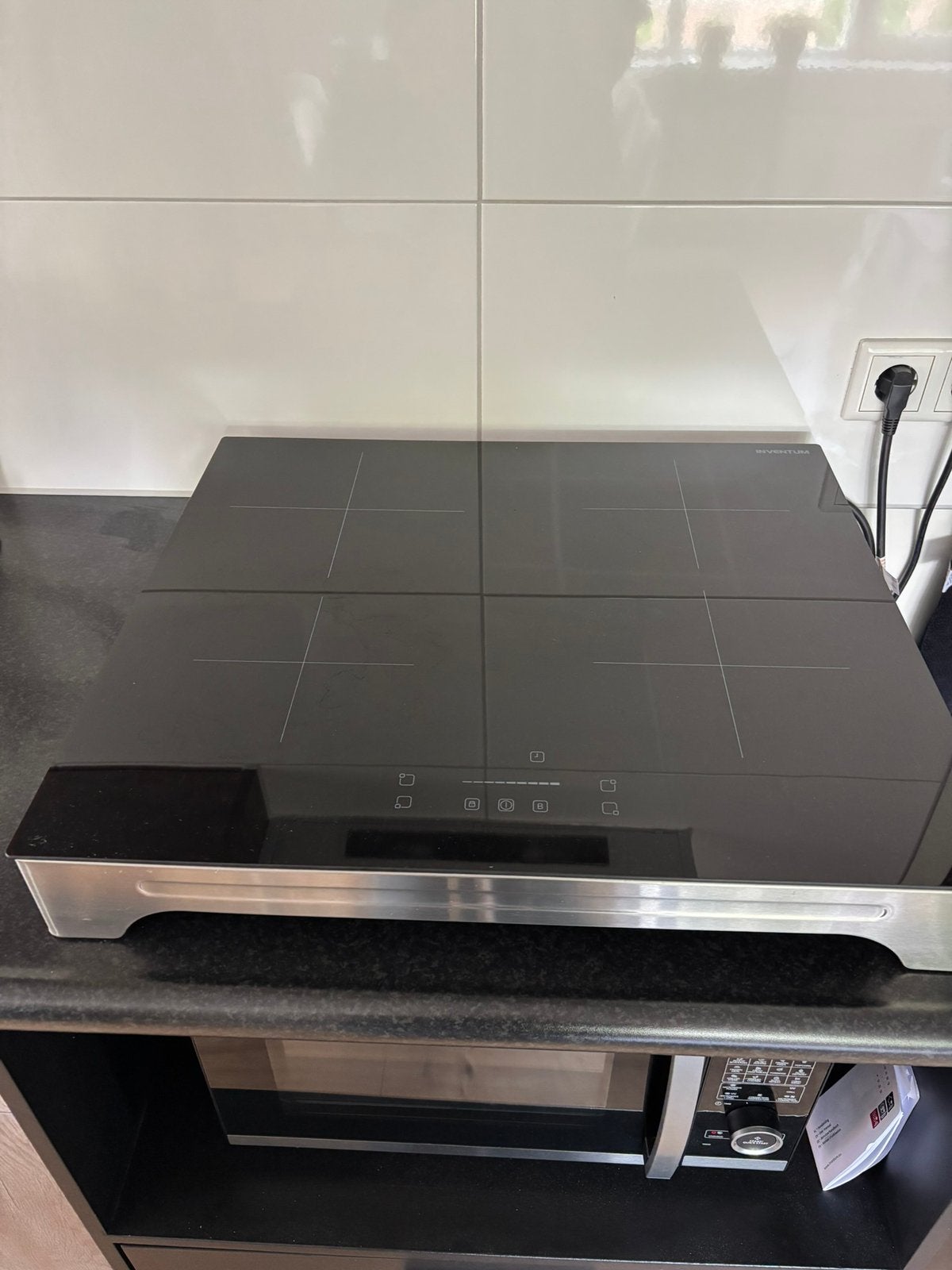 Inventum vrijstaande inductiekookplaat 1fase plug and play, Ophalen, 4 kookzones, Zo goed als nieuw, Inductie