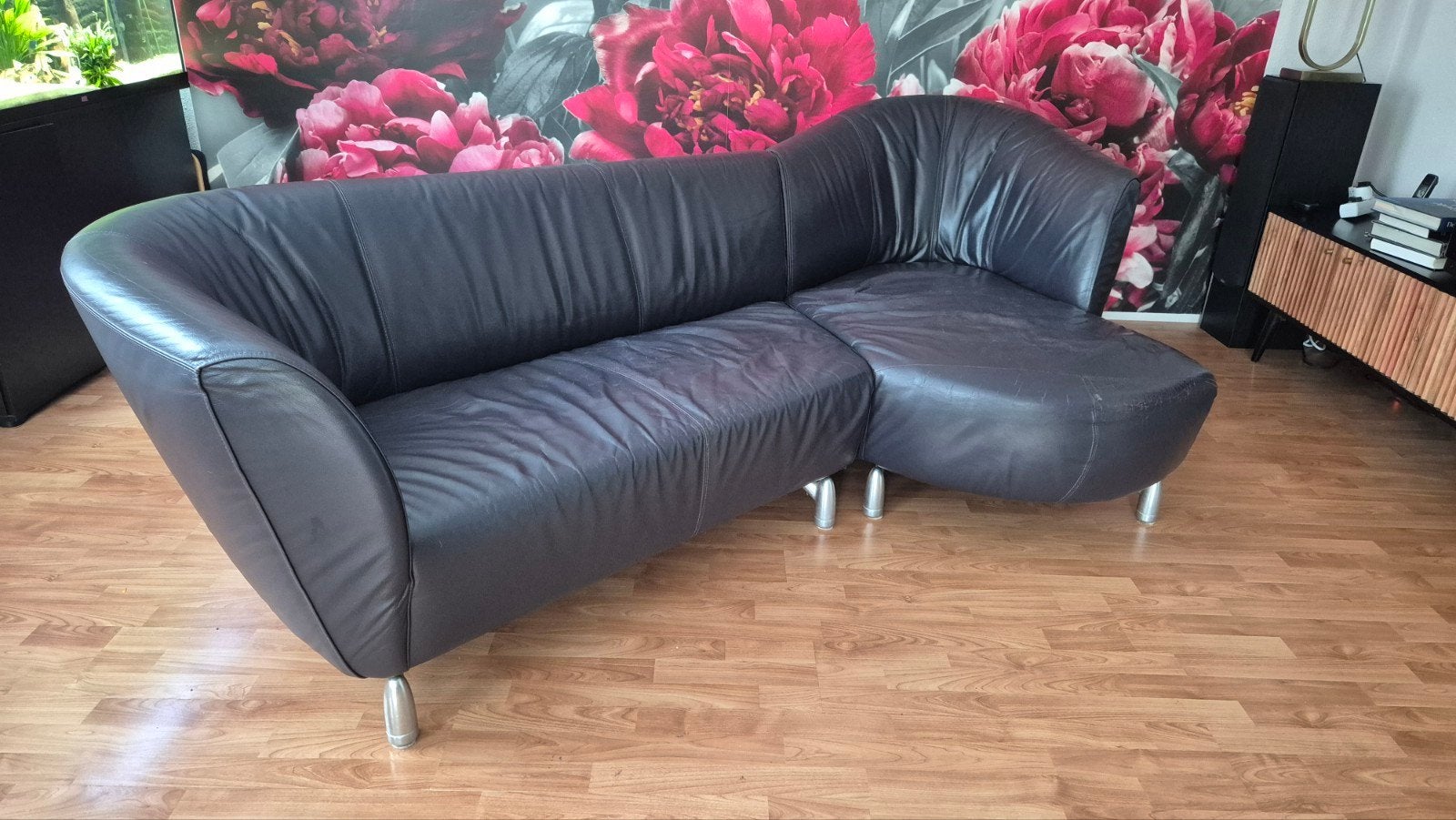 Leolux bank, Ophalen, Gebruikt, 100 tot 125 cm, Hoekbank