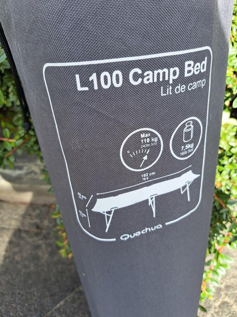 Quechua L100 Camp Bed - Zo goed als nieuw, Ophalen, Zo goed als nieuw, 1-persoons