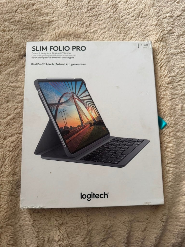 Logitech Slim Folio Pro – iPad Pro 12.9" (3e & 4e generatie), Logitech, Ipad, Nieuw, Ophalen of Verzenden