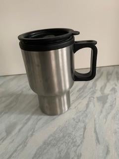 Reis Koffie Thee Dubbelwandige, roestvrijstalen reisbeker, Overige typen, Ophalen of Verzenden, Nieuw, Zilver